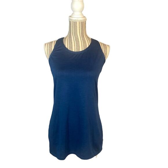 Athleta Blue Athletic Lightweight Gym Workout Casual Tank Top Women Sz S - Picture 1 of 9